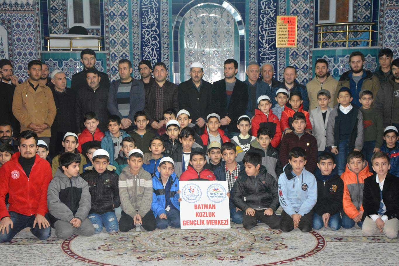Kozluk'ta sabah namazı buluşmasına yoğun ilgi